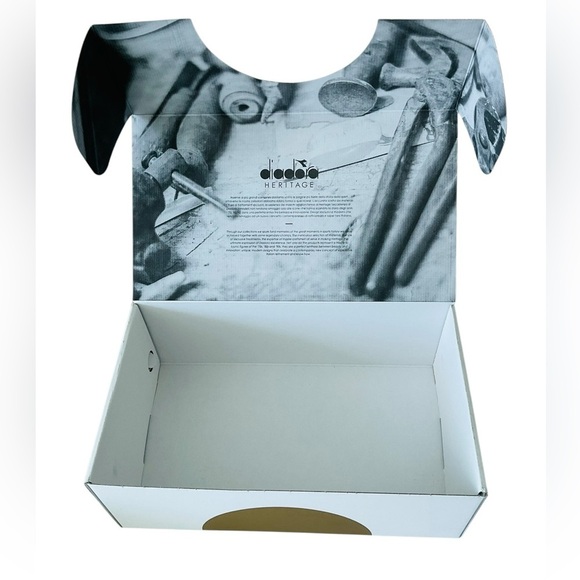 Diadora Heritage Equipe Stellar Silver Metallic Empty Shoe Box BOX ONLY - Picture 2 of 4